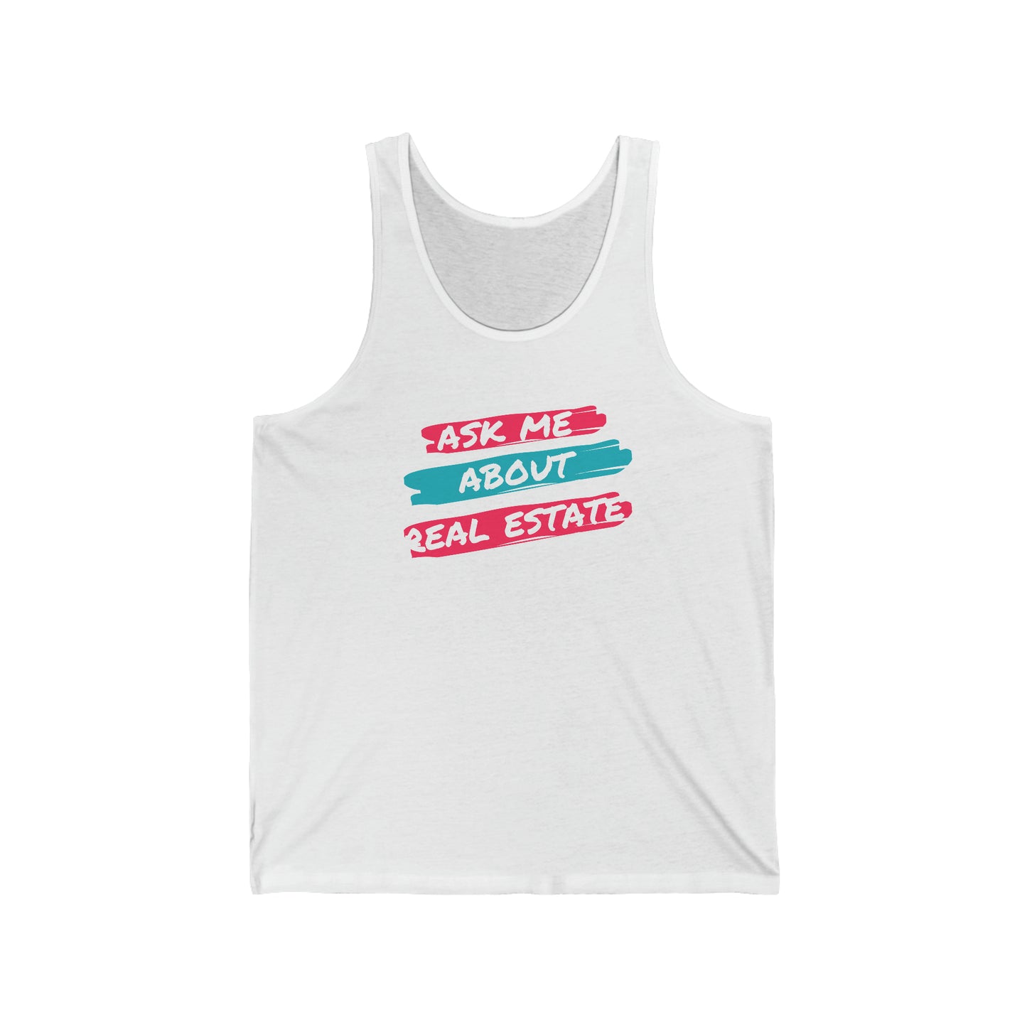 Ask me about Real Estate Unisex Jersey Tank