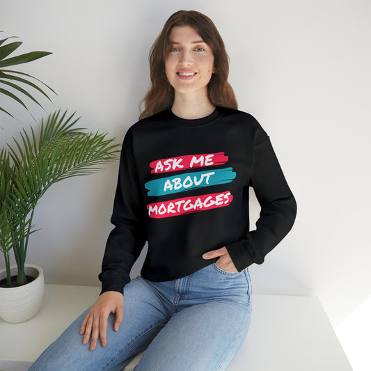 Ask me about Mortgages Unisex Heavy Blend™ Crewneck Sweatshirt