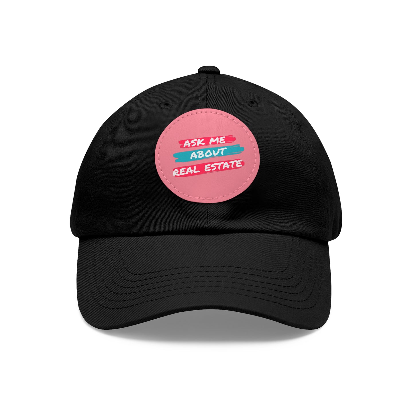 Ask me about Real Estate Dad Hat with Leather Patch (Round)