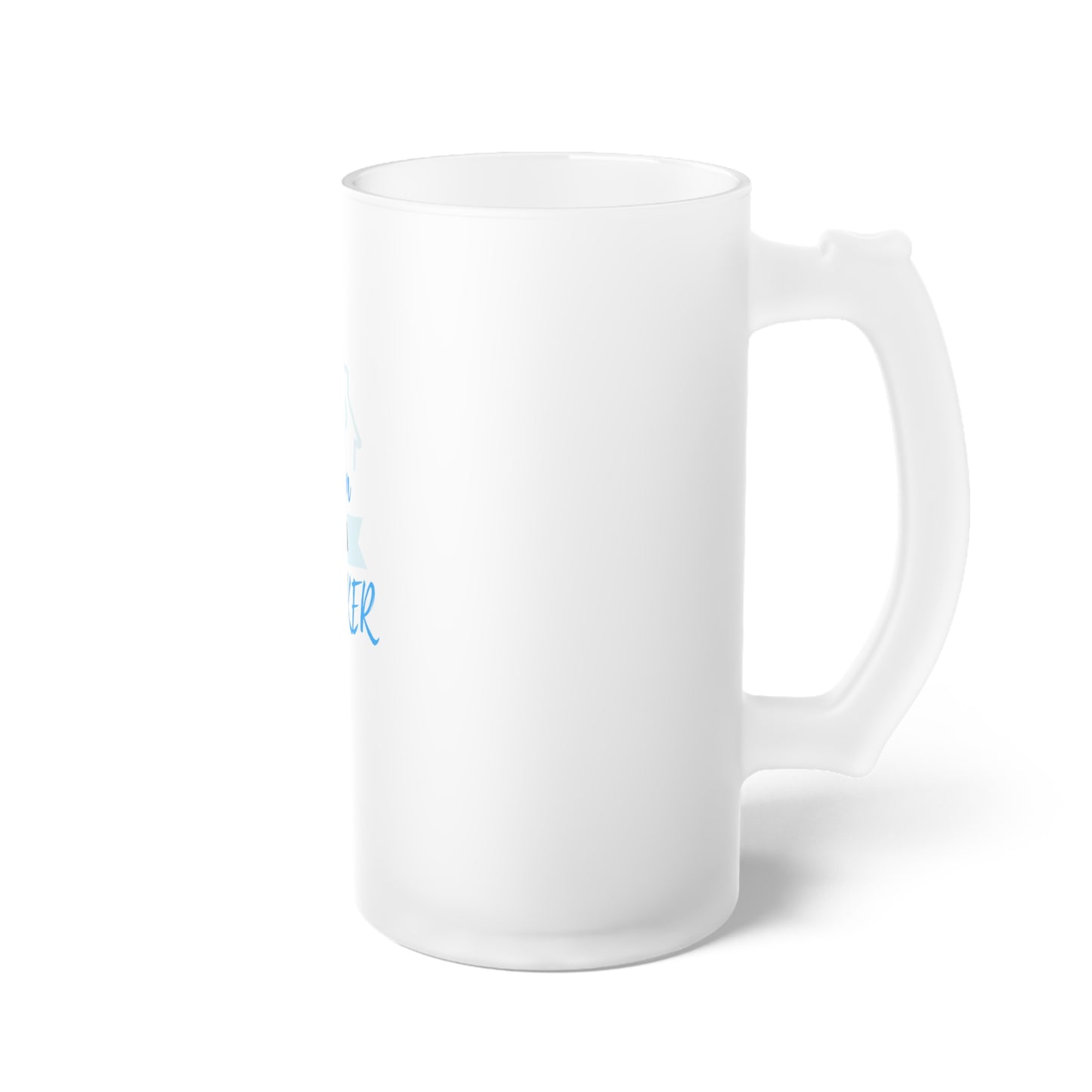 Keep Calm I'm a Broker Frosted Glass Beer Mug