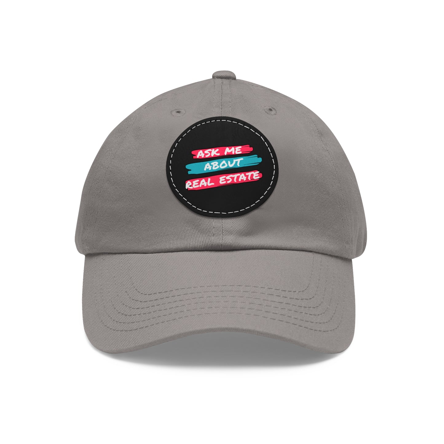 Ask me about Real Estate Dad Hat with Leather Patch (Round)