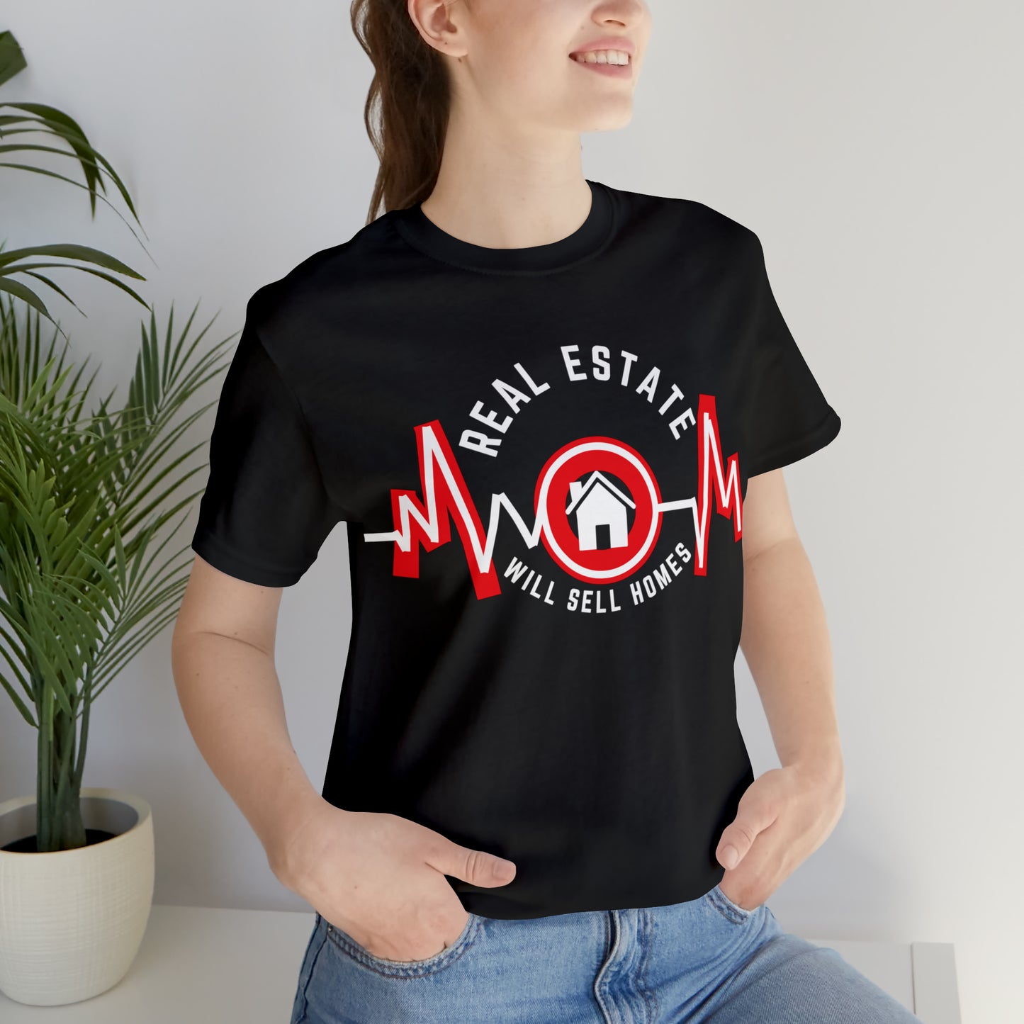 REAL ESTATE MOM Unisex Jersey Short Sleeve Tee