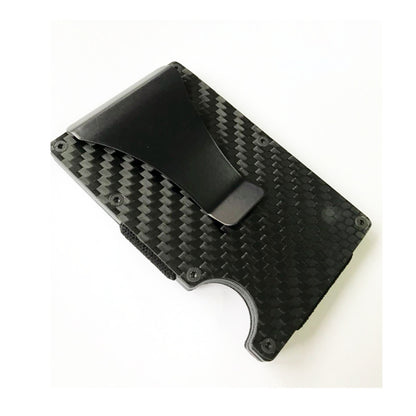 Carbon Fiber Card Holder RFID Metal Wallet