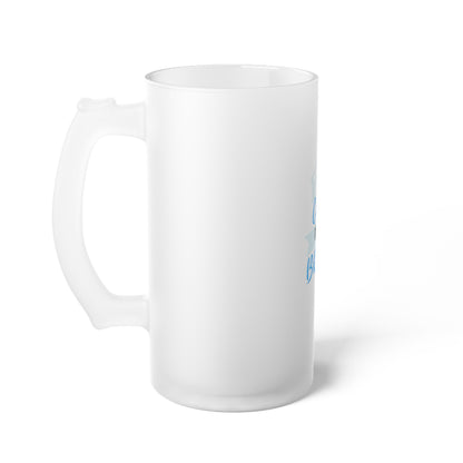 Keep Calm I'm a Broker Frosted Glass Beer Mug