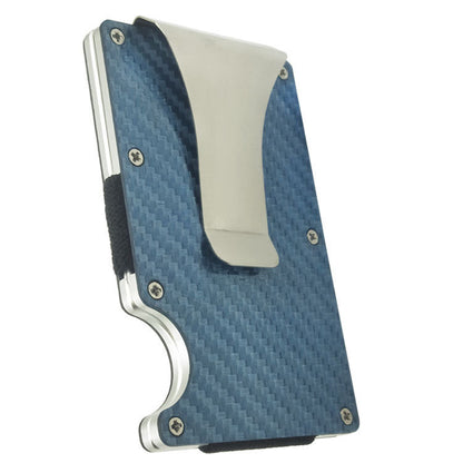 Carbon Fiber Card Holder RFID Metal Wallet