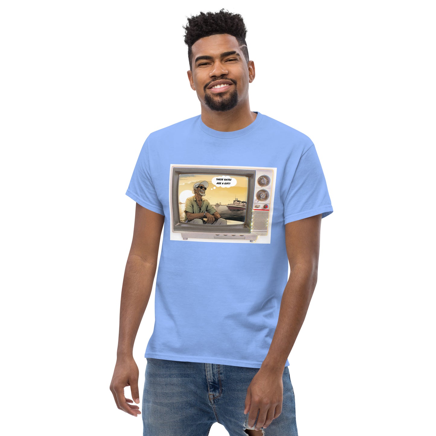 These rates are a gift Men's classic tee - Custom Mortgage Tees