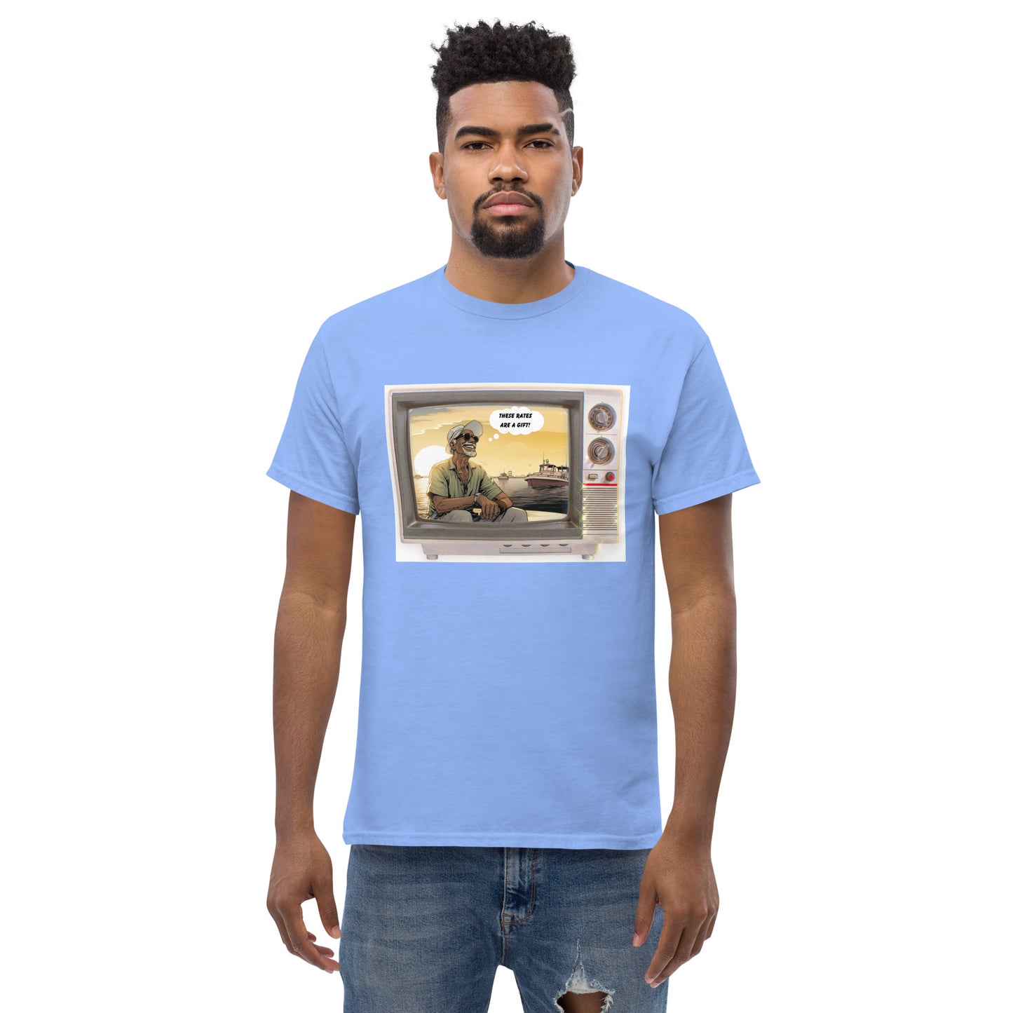 These rates are a gift Men's classic tee - Custom Mortgage Tees