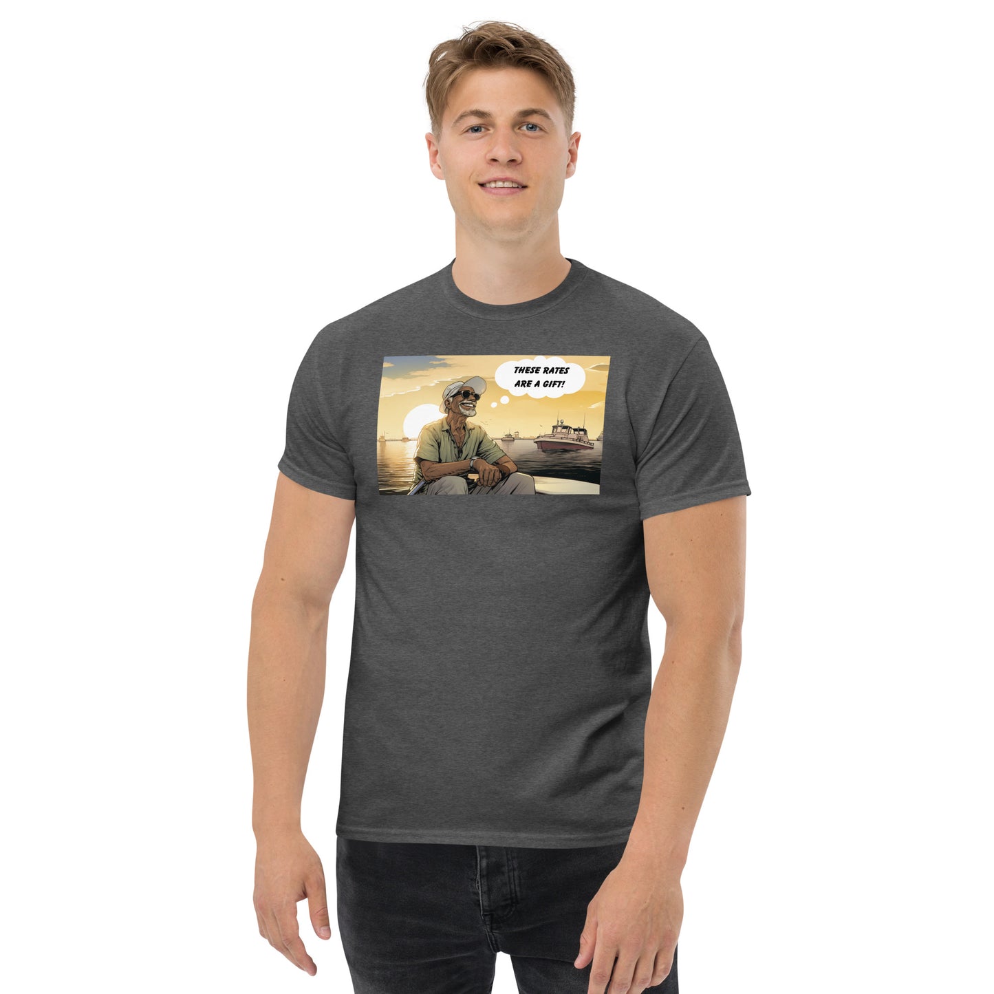 These rates are a gift Men's classic tee - Custom Mortgage Apparel