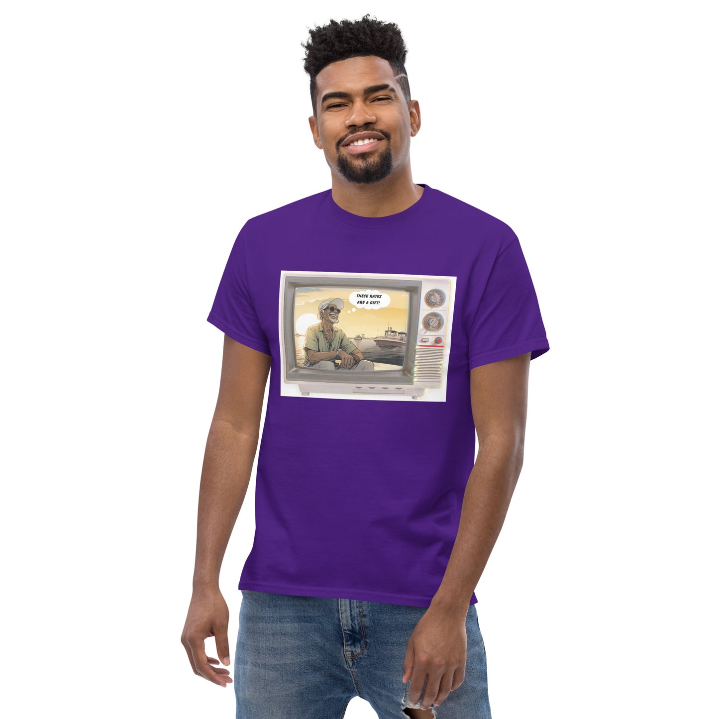 These rates are a gift Men's classic tee - Custom Mortgage Tees