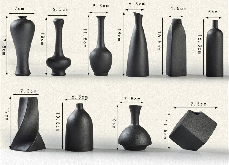 Black Glaze Vase - Closing Gift