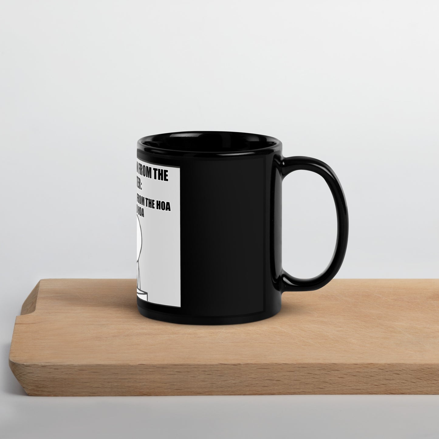 TMMS HOA Black Glossy Mug