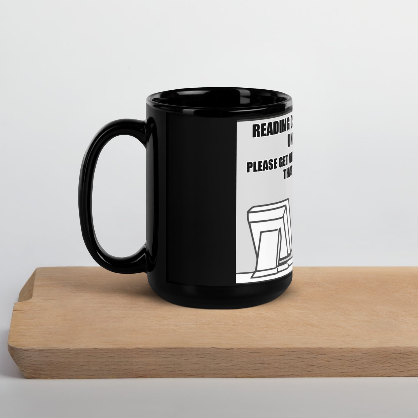 TMMS HOA Black Glossy Mug